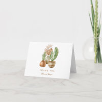 Douce Bohème Cactus Baby Shower Mariage Vert Plié