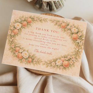 Carte De Remerciements Douce Mariage dans un Verger de Rêves