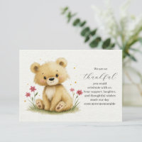 Douce petite nounours dans un jardin étoilé