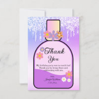 doux 16 flacon de parfum parties scintillant pourp