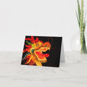 Carte De Remerciements Dragon chinois de la fête des Lanternes