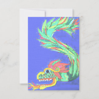 Carte De Remerciements Dragon étincelant