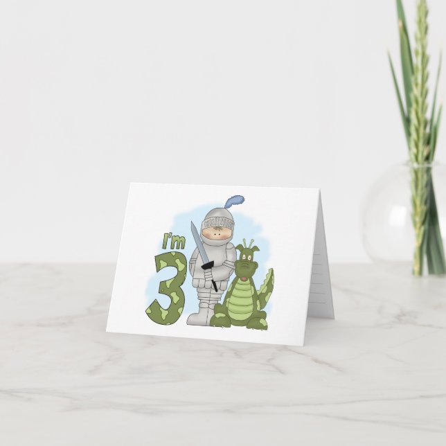 Carte De Remerciements Dragon Knight 3e anniversaire Renouvellement de l' (Devant)