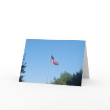 Carte de remerciements - Drapeau américain