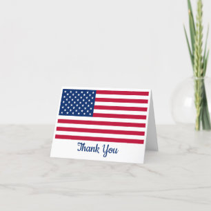 Carte De Remerciements Drapeau américain Personnalisé