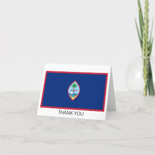 Carte De Remerciements Drapeau de Guam