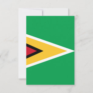 Carte De Remerciements Drapeau de la Guyane