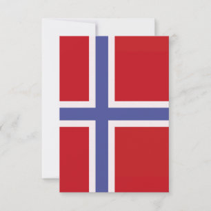 Carte De Remerciements Drapeau de la Norvège
