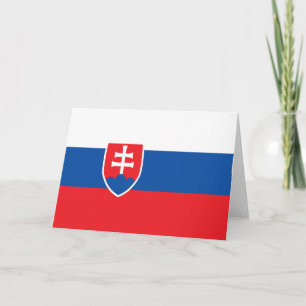 Carte De Remerciements Drapeau de la Slovaquie