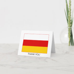 Carte De Remerciements Drapeau de l'Ossétie du Sud
