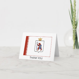 Carte De Remerciements Drapeau de Mari El