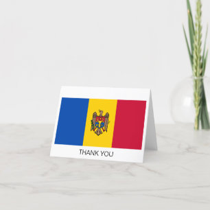 Carte De Remerciements Drapeau de Moldova