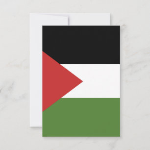 Carte De Remerciements Drapeau de Palestine