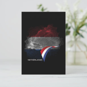Carte De Remerciements Drapeau des Pays-Bas
