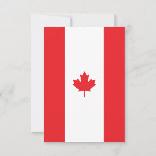 Carte De Remerciements Drapeau du Canada