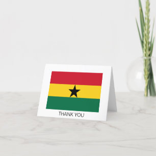 Carte De Remerciements Drapeau du Ghana