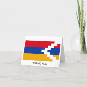 Carte De Remerciements Drapeau du Haut-Karabagh