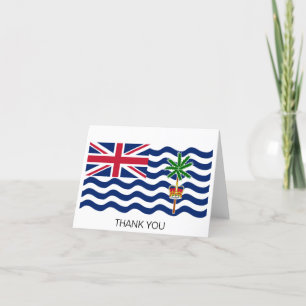 Carte De Remerciements Drapeau du Territoire britannique de l'océan Indie