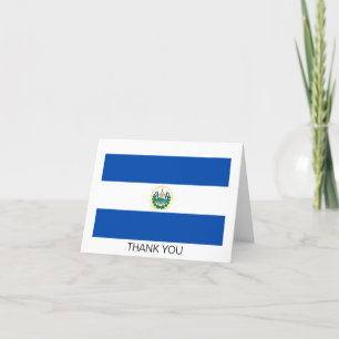 Carte De Remerciements Drapeau El Salvador