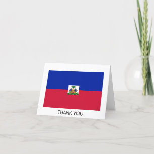Carte De Remerciements Drapeau Haïti