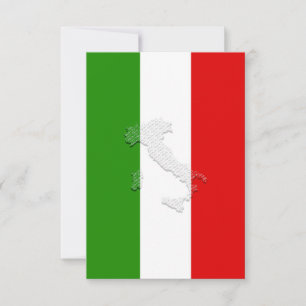 Carte De Remerciements Drapeau italien
