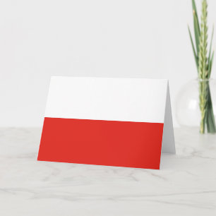 Carte De Remerciements Drapeau polonais