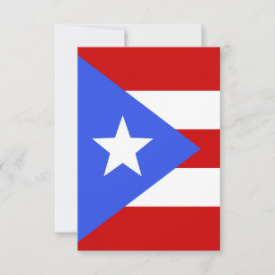 Carte De Remerciements Drapeau Porto Rico