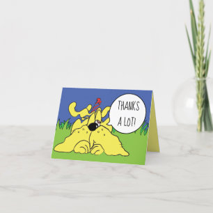 Carte De Remerciements Drôle Animaux de la fête du chien! Personnalisez