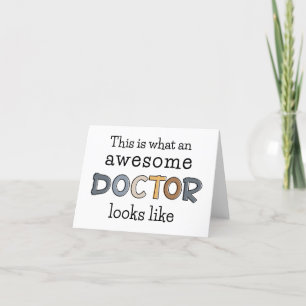 Carte De Remerciements Drôle cadeau de docteur   Médecin génial