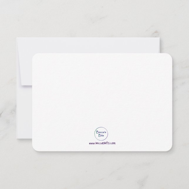 Carte De Remerciements Dropple 001 (Dos)