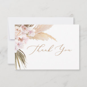 carte de remerciements du baby shower de la Pampas