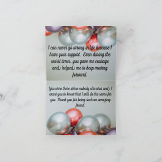 carte de remerciements du meilleur ami