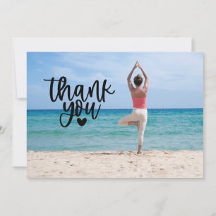Carte de remerciements du poste de Yoga