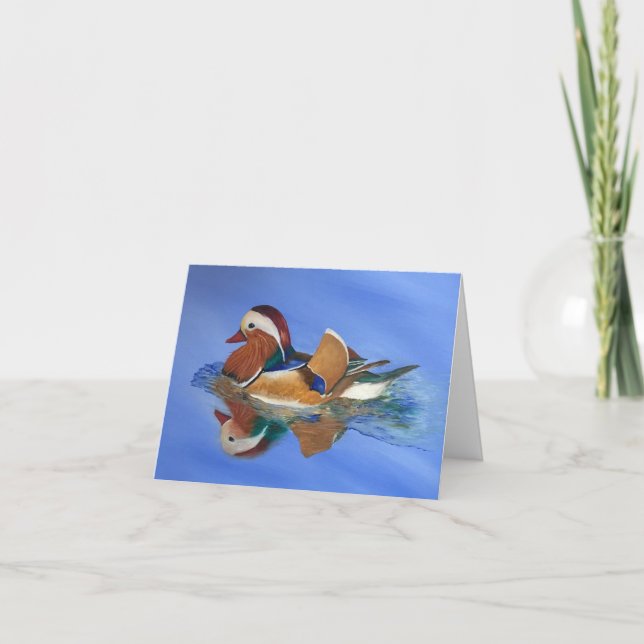 Carte De Remerciements Duck nage Encouragement JW (Devant)
