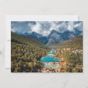 Carte De Remerciements Eau   Blue Moon Lake, Chine
