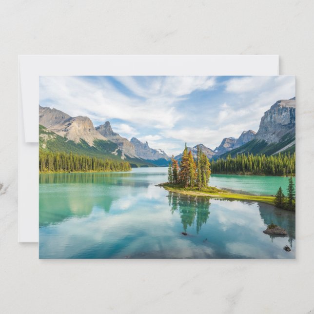 Carte De Remerciements Eau | Lac Maligne, Parc national Jasper, Canada (Devant)