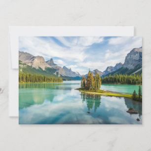 Carte De Remerciements Eau   Lac Maligne, Parc national Jasper, Canada