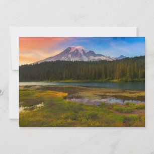 Carte De Remerciements Eau Parc national du Mont Rainier, Washington
