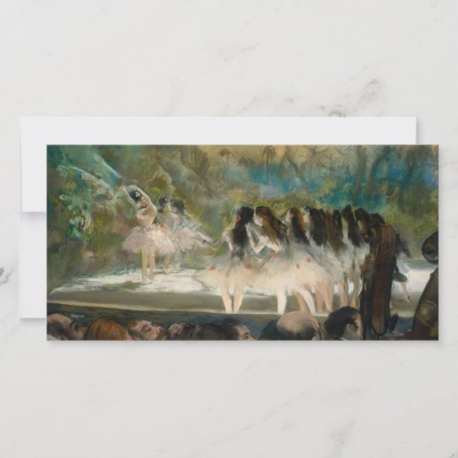 Carte De Remerciements Edgar Degas - Ballet à l'Opéra de Paris (Devant)