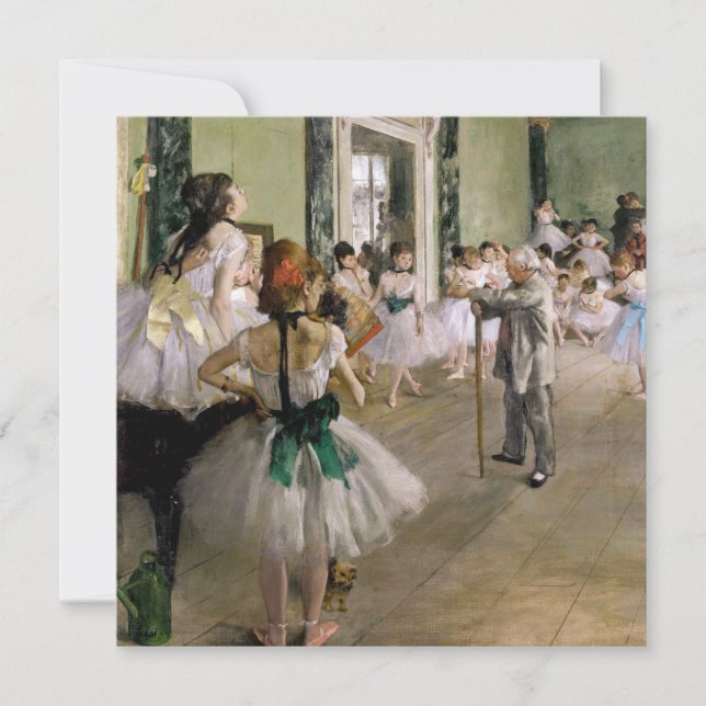 Carte De Remerciements Edgar Degas - Classe Danse (Devant)