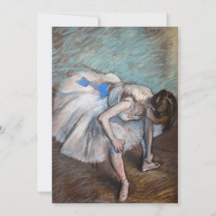 Carte De Remerciements Edgar Degas - Danseur assis