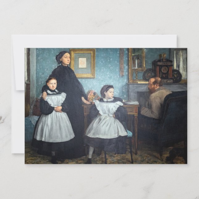 Carte De Remerciements Edgar Degas - La famille Bellelli (Devant)
