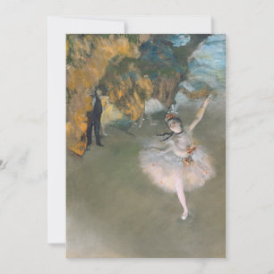 Carte De Remerciements Edgar Degas   L'Étoile ou Danseuse sur scène