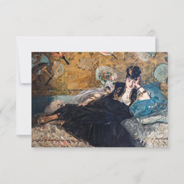Carte De Remerciements Edouard Manet - Lady avec fans (Devant)