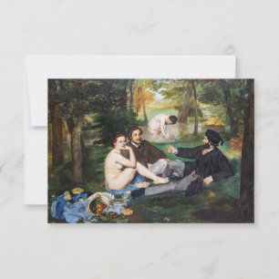 Carte De Remerciements Edouard Manet - Le déjeuner sur l'herbe