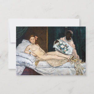 Carte De Remerciements Edouard Manet - Olympia