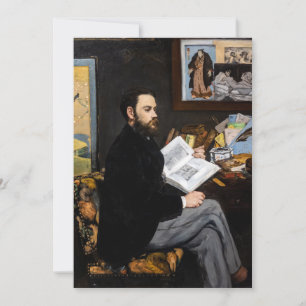 Carte De Remerciements Edouard Manet - Portrait d'Emile Zola