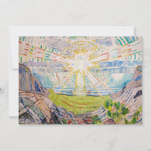 Carte De Remerciements Edvard Munch - Le Soleil 1910