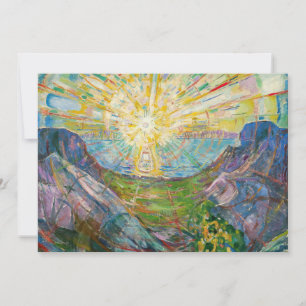 Carte De Remerciements Edvard Munch - Le Soleil 1916