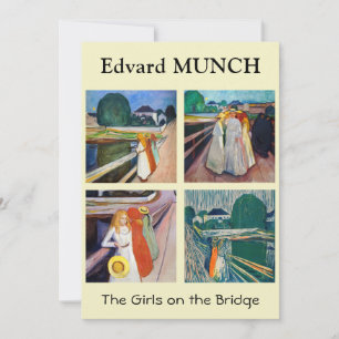 Carte De Remerciements Edvard Munch - Les filles sur le pont Sélection